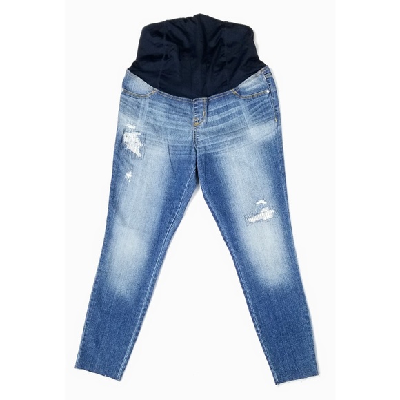 Isabel Maternaty Panel Denim Blue Jeggings - Picture 1 of 7